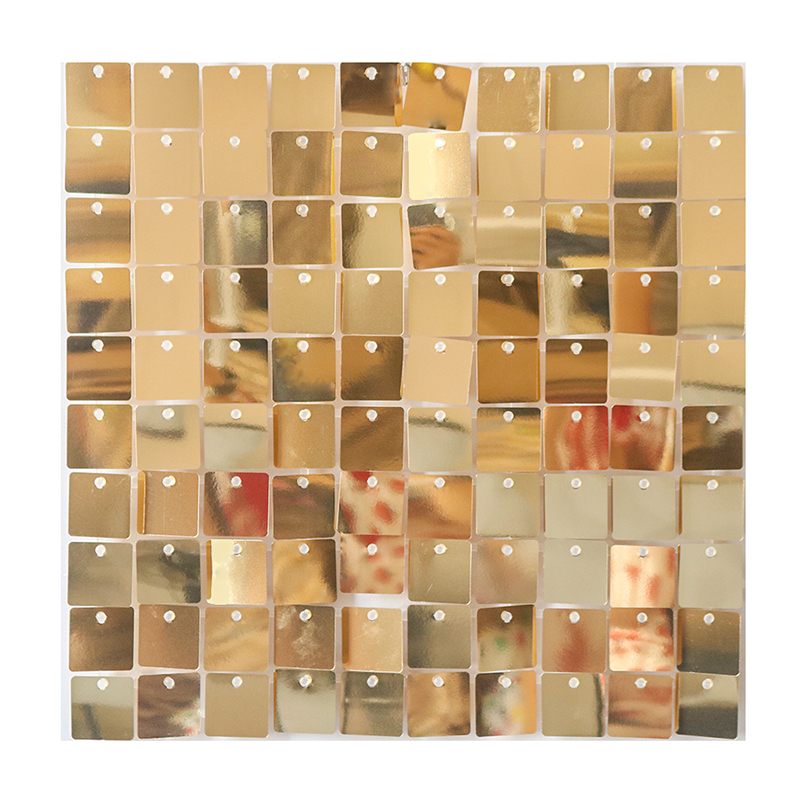 6-27 Pcs Light Golden Shimmer  - Sequin Fabric Panel のレビューと価格