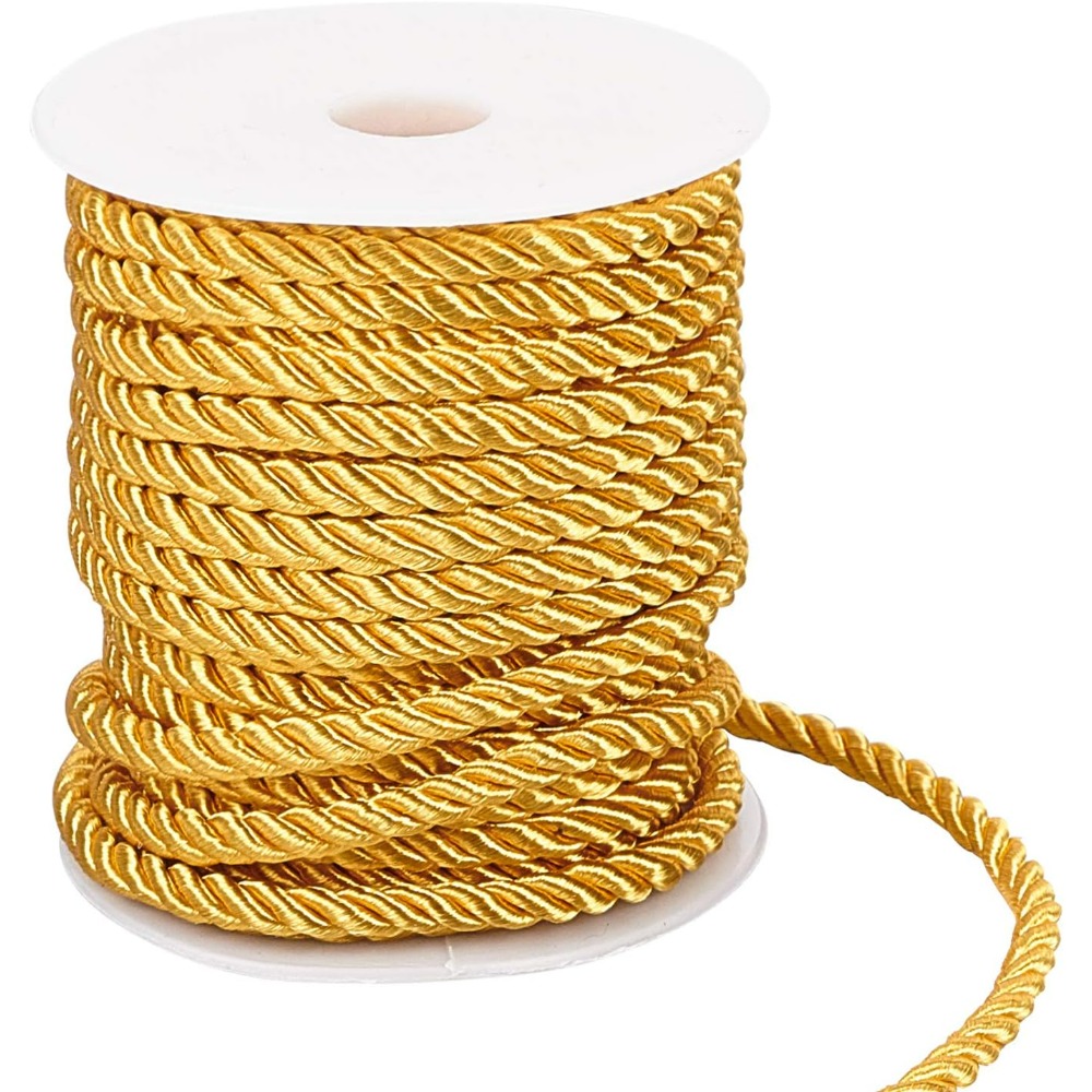 59 Feet Gold Cord 5mm Twisted  - Cord Trim Twisted のレビューと価格
