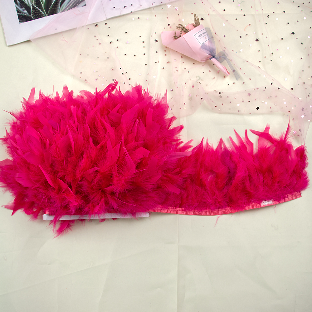 1M Natural Turkey Feathers Tri - Feather Trim Marabou のレビューと価格