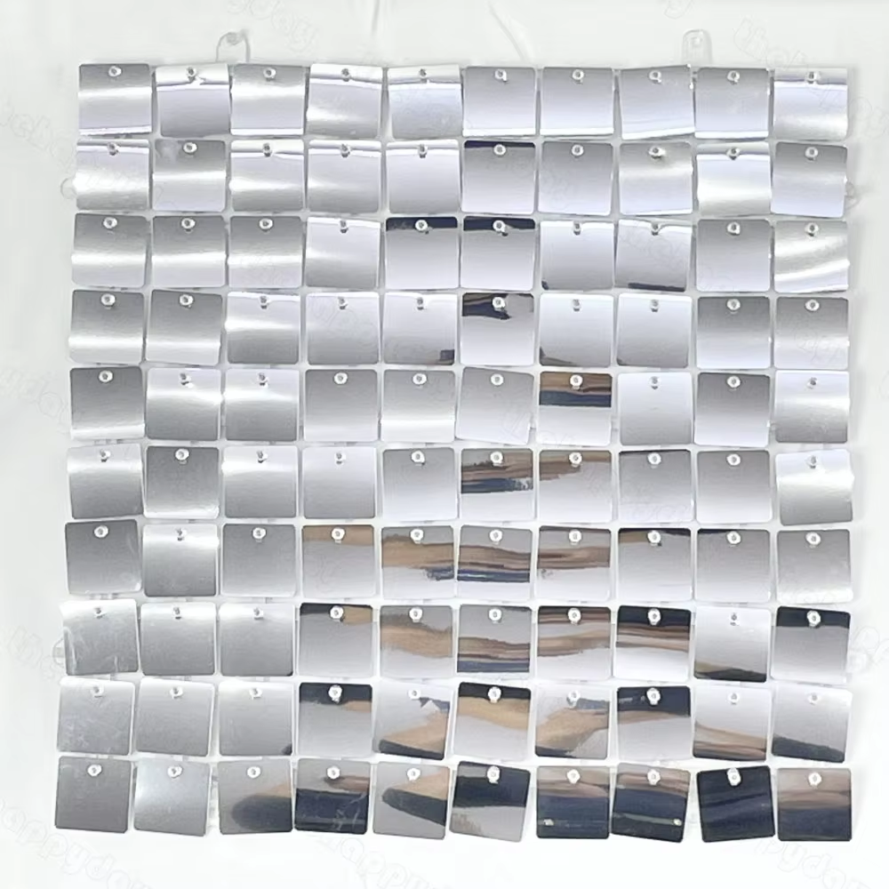 12Pcs Silver Shimmer Wall Back - Sequin Fabric Panel のレビューと価格