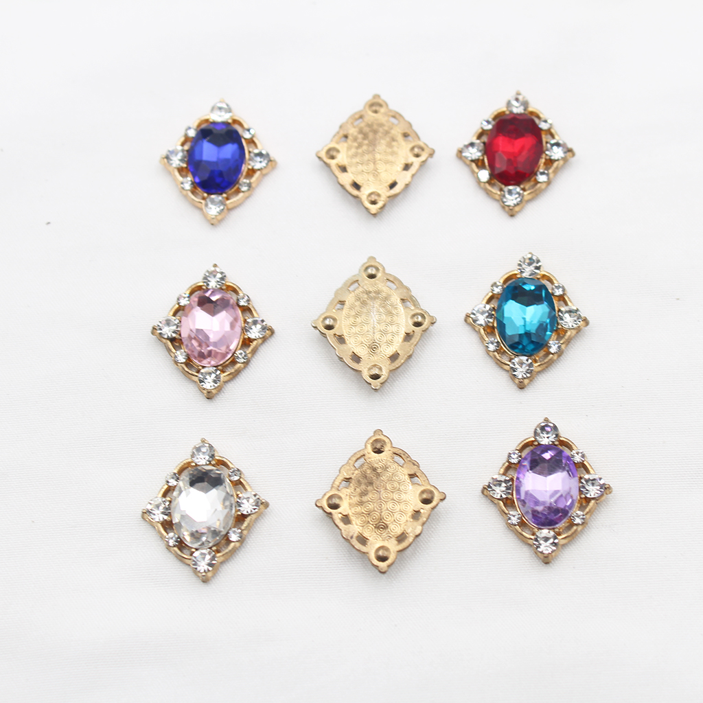 10Pcs Vintage Crystal Sew on C - Embellish Craft のレビューと価格
