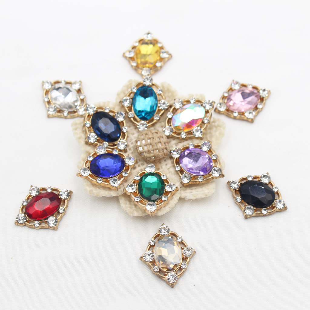 10Pcs Vintage Crystal Sew on C - Embellish Craft のレビューと価格