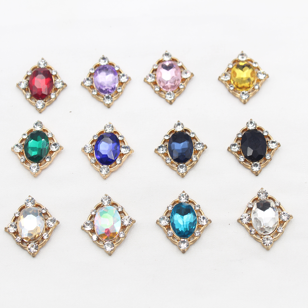 10Pcs Vintage Crystal Sew on C - Embellish Craft のレビューと価格