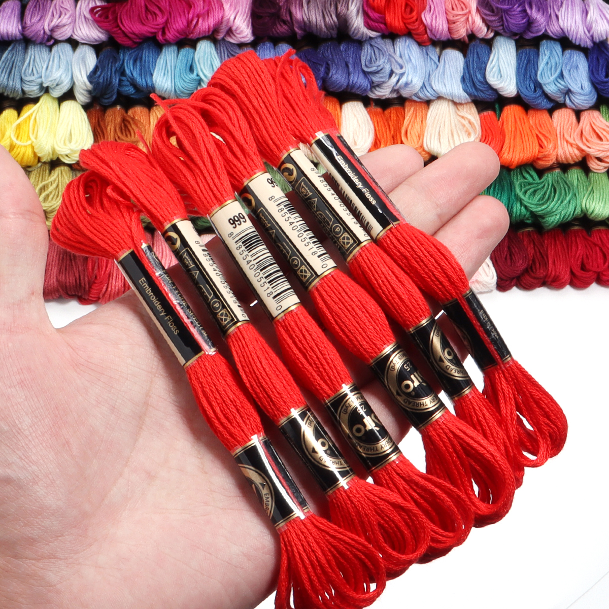 6Pcs/Lot Multicolor Polyester  - Embroidery Embellishments のレビューと価格