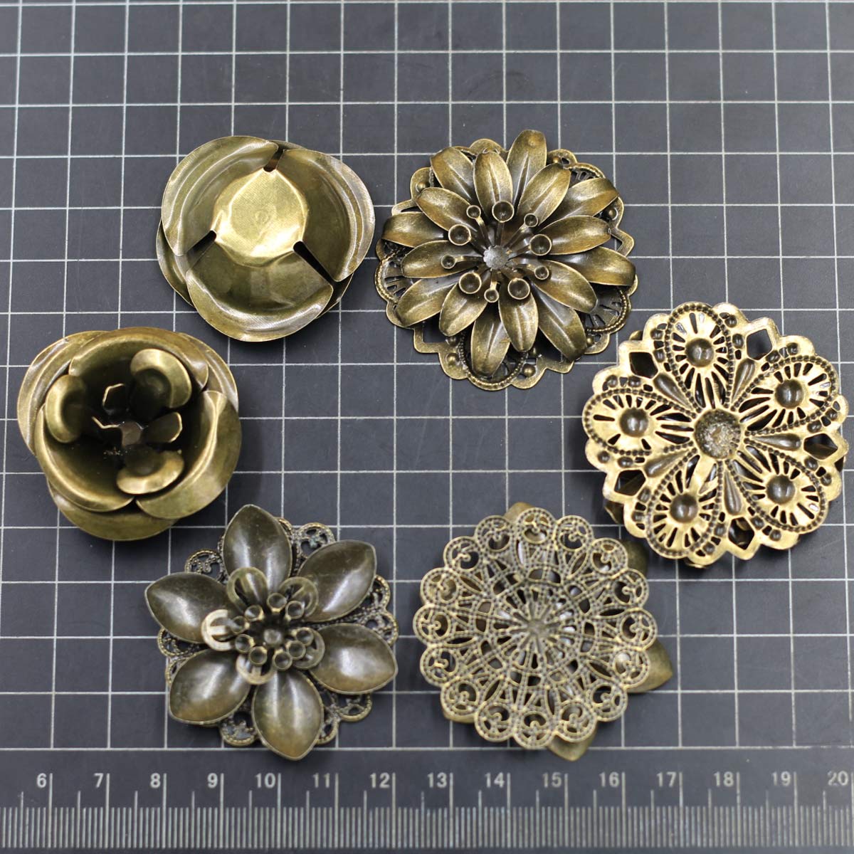 6Pcs Embellishments Combinatio - Embellish Craft のレビューと価格