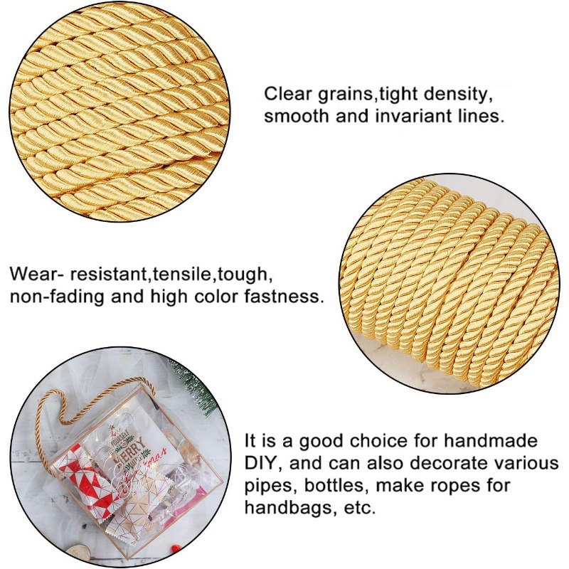 1Roll 8mm 20 Yards Twisted Cor - Cord Trim Twisted のレビューと価格