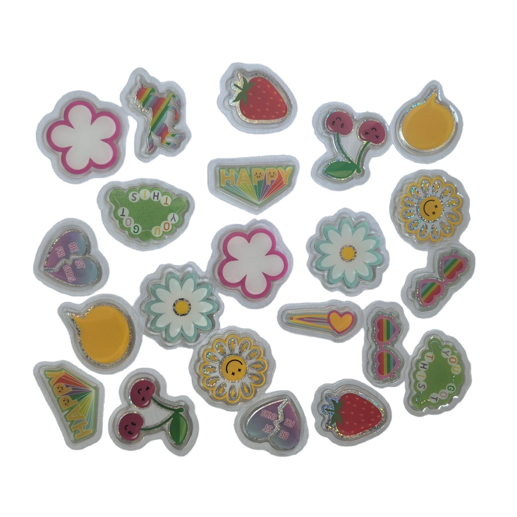 45 Pcs Adorable Epoxy Stickers - Craft Embellishment World のレビューと価格