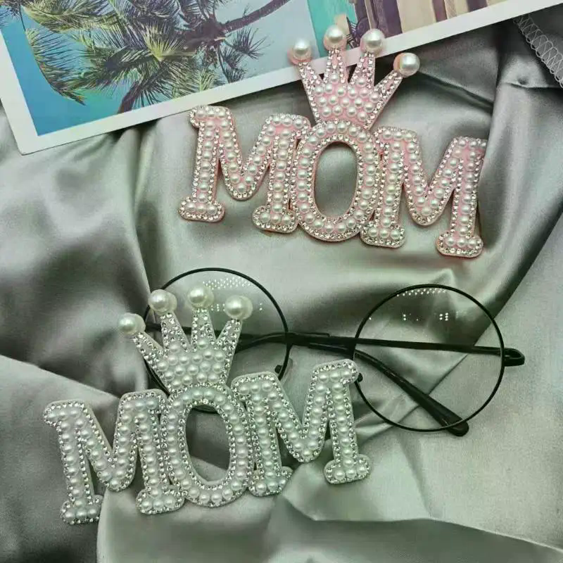 1PC Pearl Crown Mom Letter Pat - Sew On Rhinestone のレビューと価格