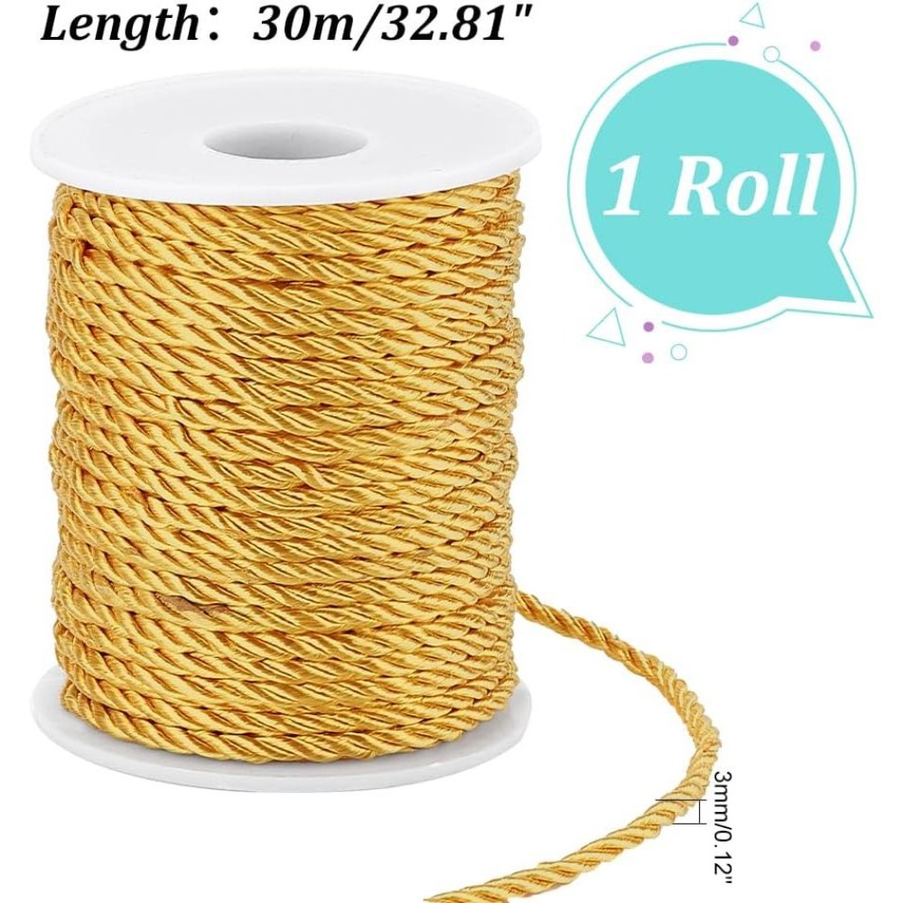 1 Roll 32 Yards Twisted Cord T - Cord Trim Twisted のレビューと価格