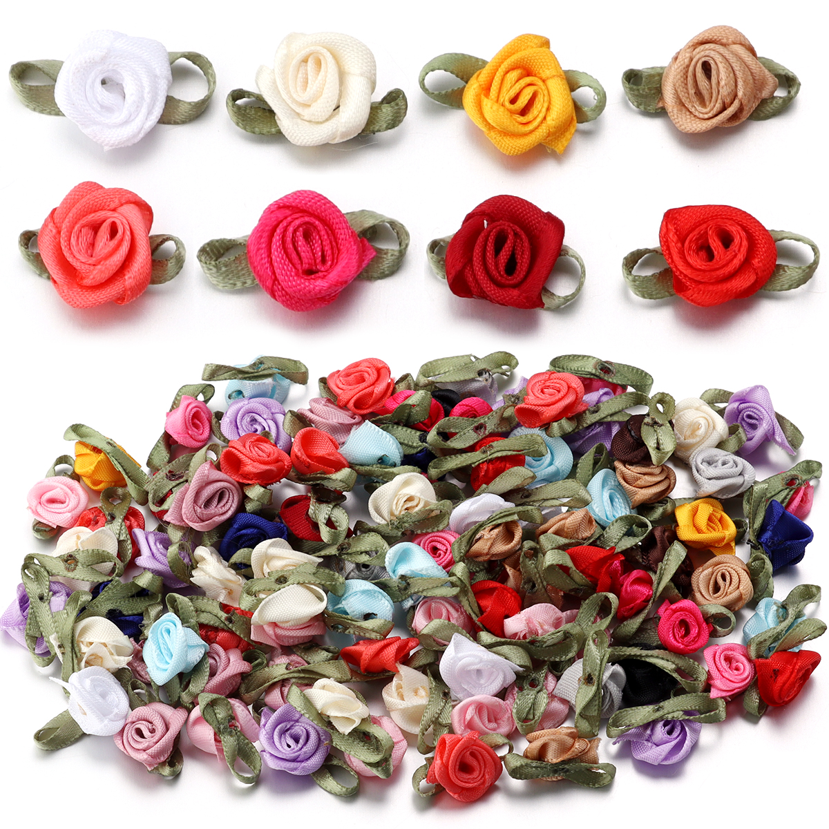 50Pcs 1.5x2.5cm 18 Colors For  - Embellishment Crafts のレビューと価格