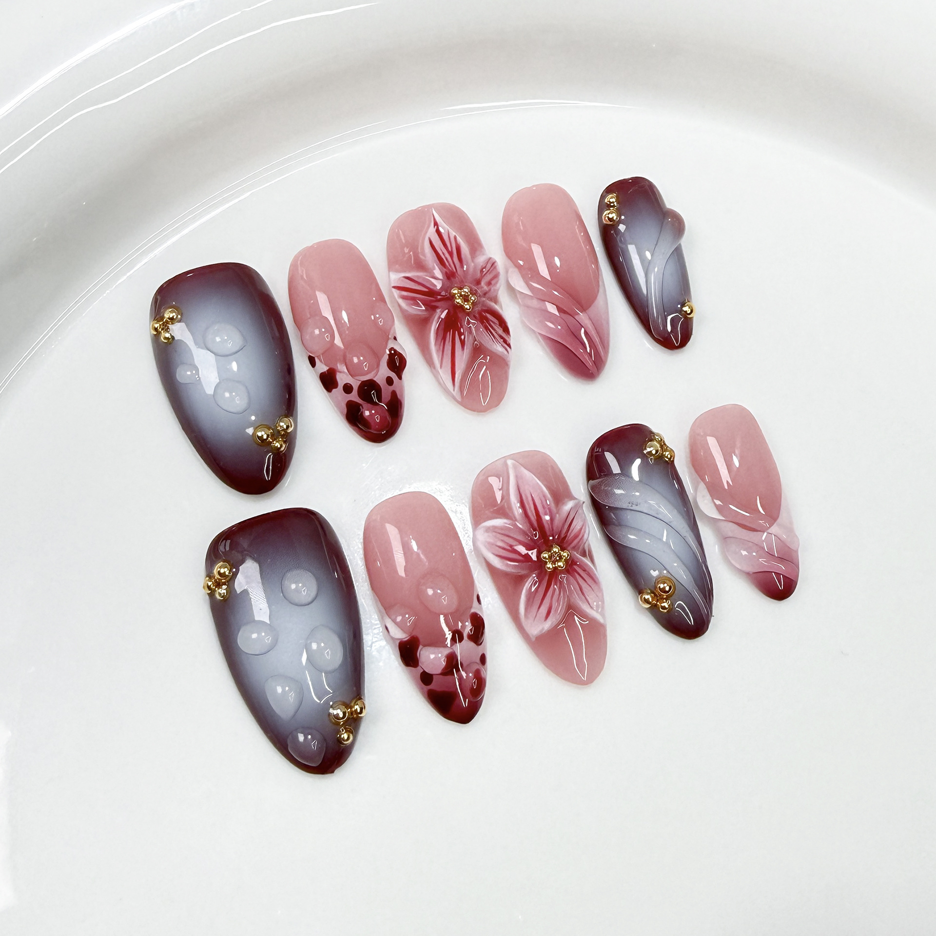 10Pcs Handmade Elegant French  - Embroidery Embellishments のレビューと価格