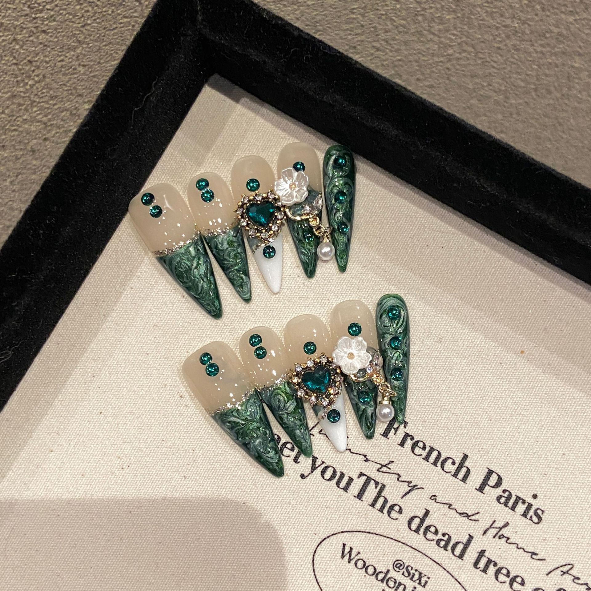 10Pcs Handmade Elegant French  - Embroidery Embellishments のレビューと価格