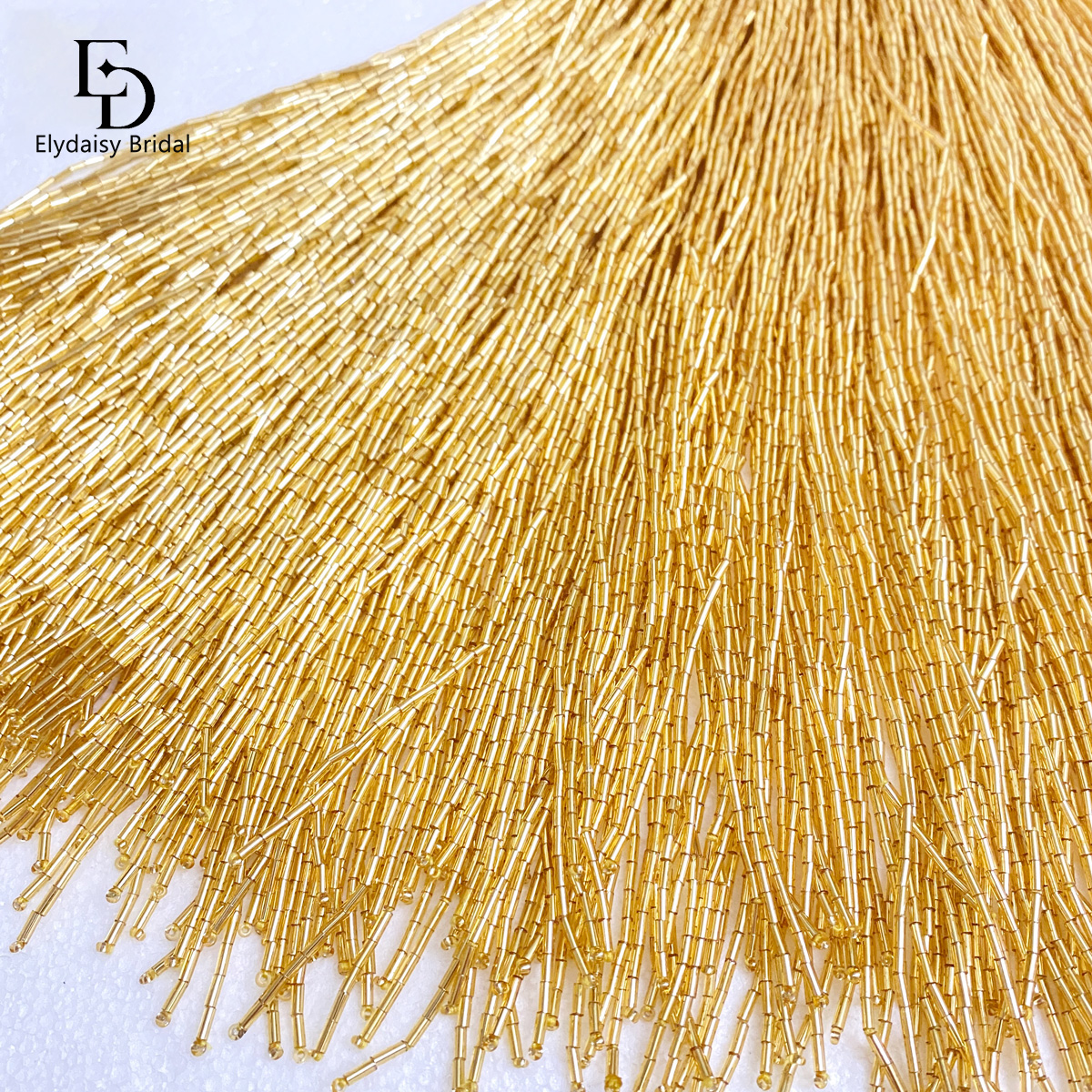 ELYDAISY 1Meter Length Champag - Fringe Ribbon Sewing のレビューと価格