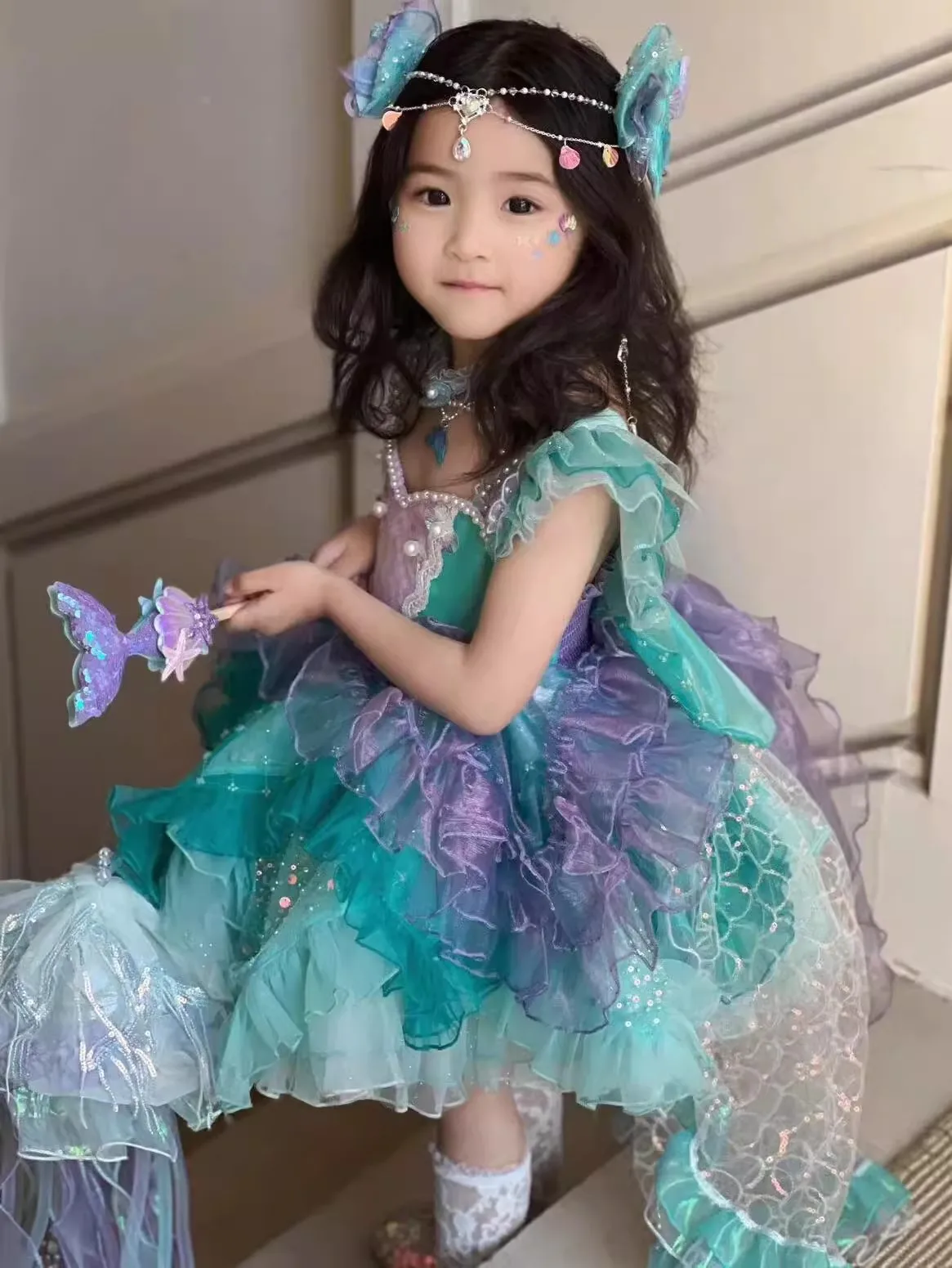 Girls Princess Dress Heart Nec - Embellish Knit のレビューと価格