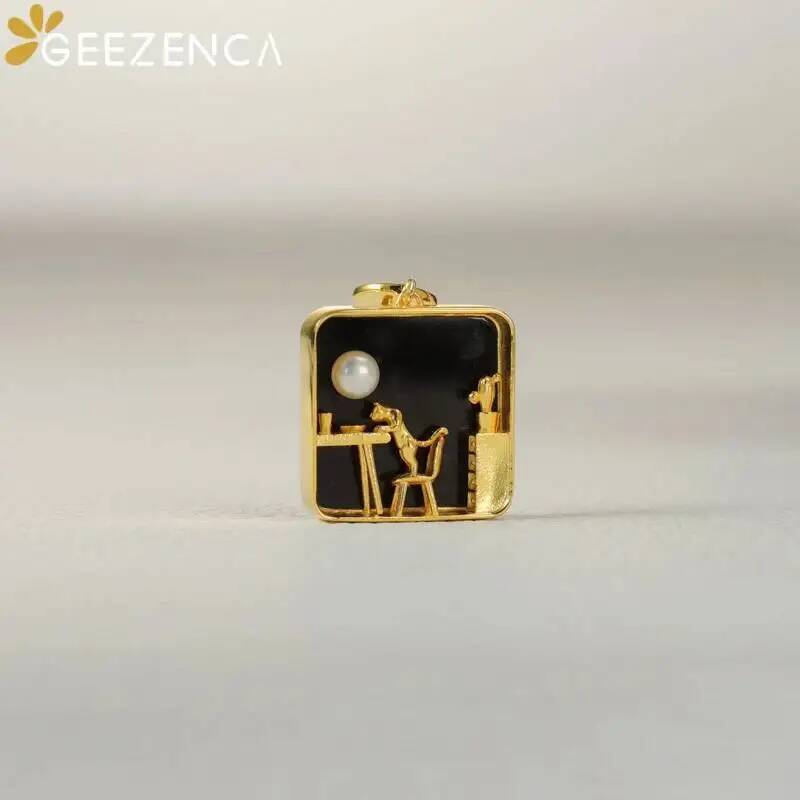 GEEZENCA 925 Sterling Silver G - Pearl Trim Chain のレビューと価格