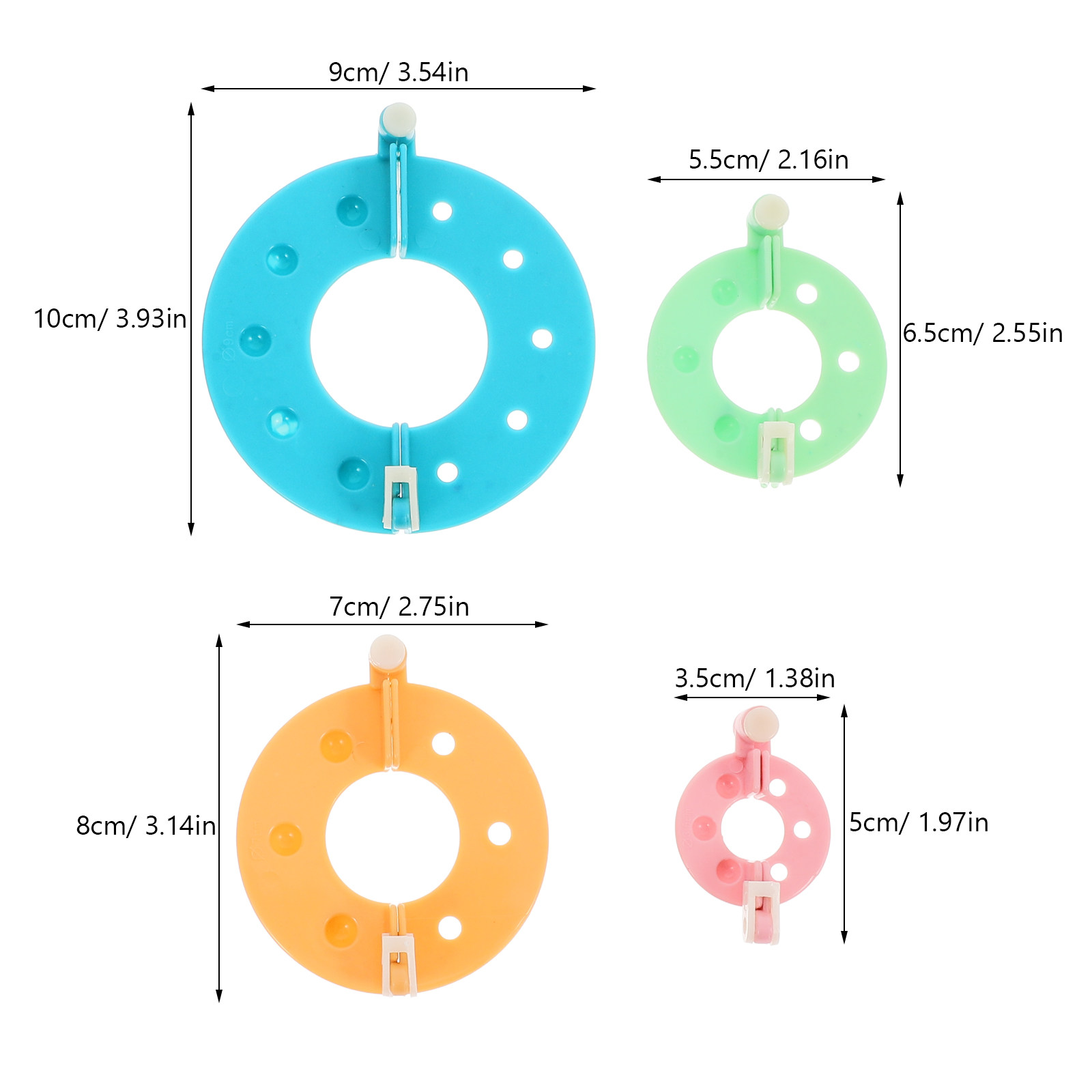 1Set Plastic Pompom Maker Kit  - Pom Pom Maker Tool のレビューと価格
