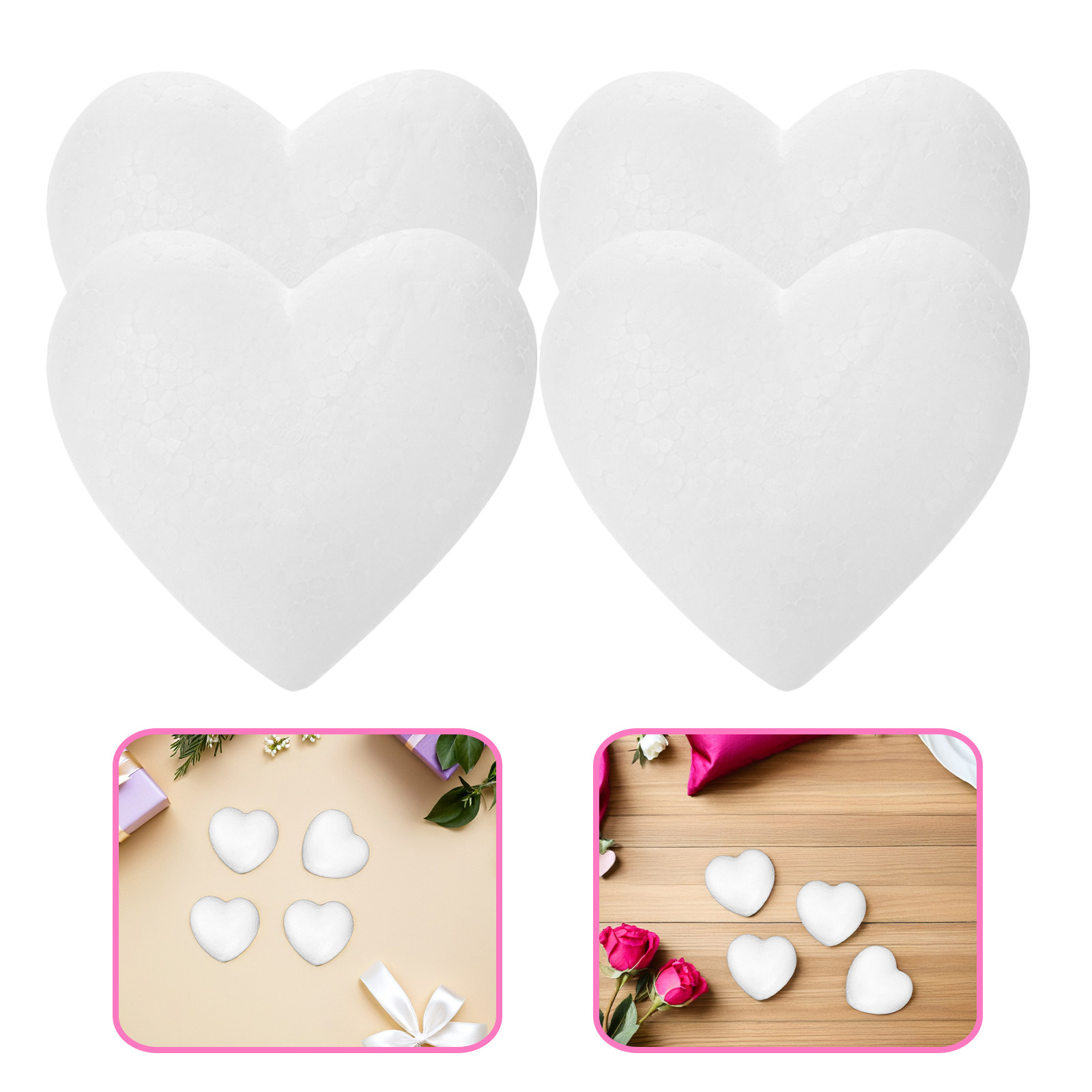 20Pcs Blank Heart Foam Balls L - Embellish Craft のレビューと価格