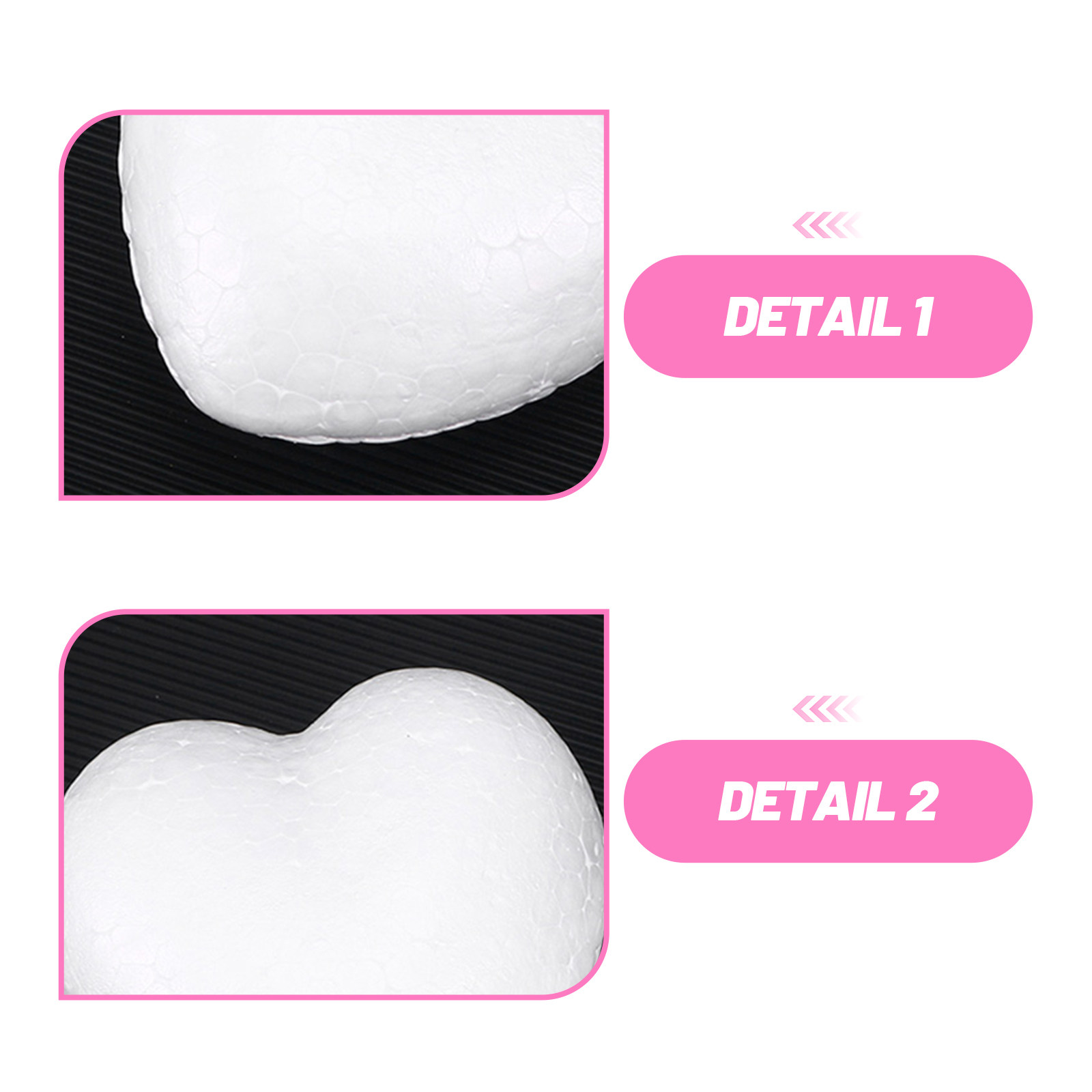 20Pcs Blank Heart Foam Balls L - Embellish Craft のレビューと価格