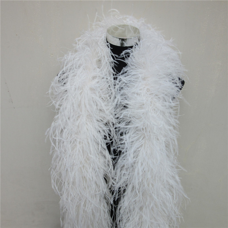 2 Meters 6 Layer White Natural - Feather Trim Marabou のレビューと価格