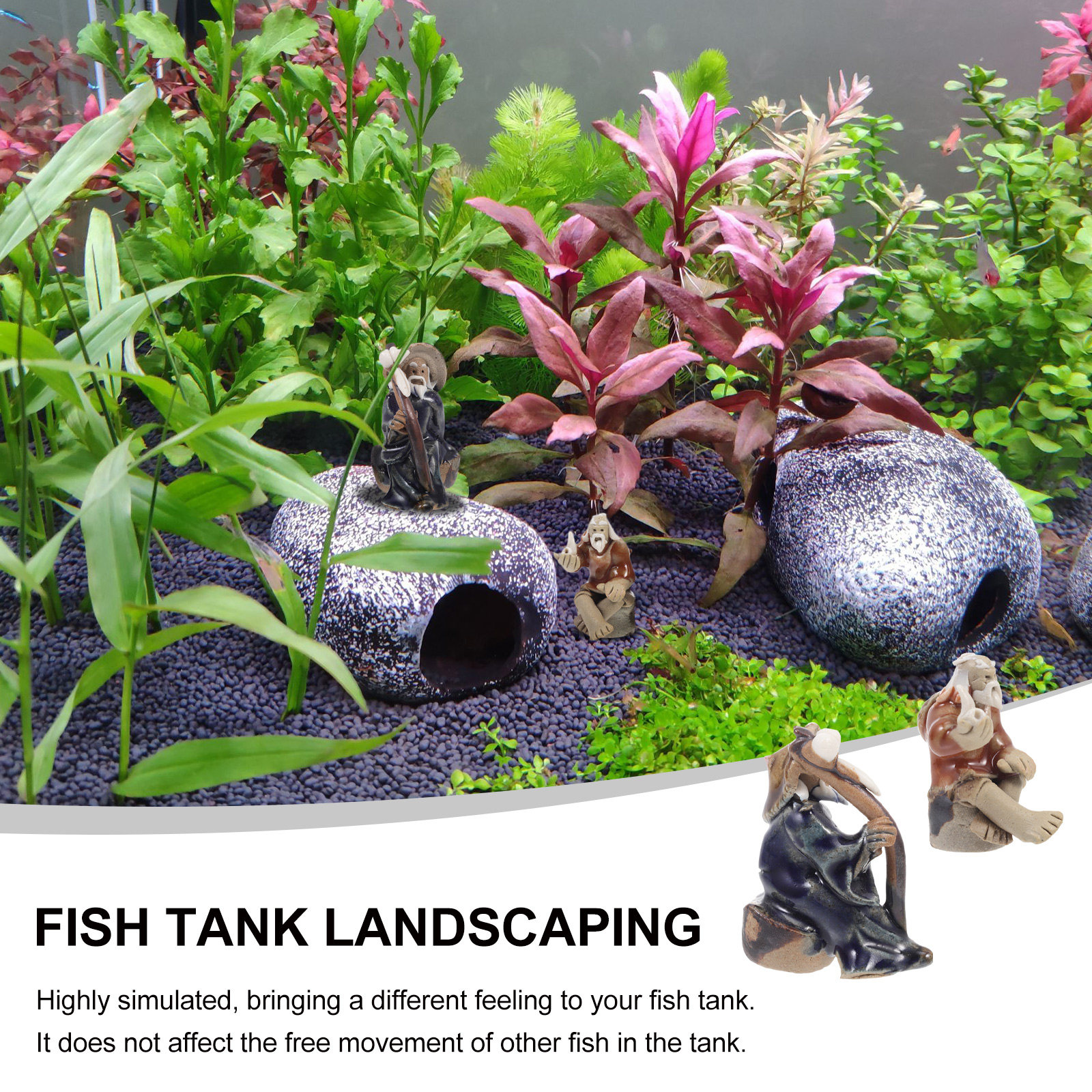 2Pcs Shiwon Folk Ceramic Fish  - Embellish Craft のレビューと価格