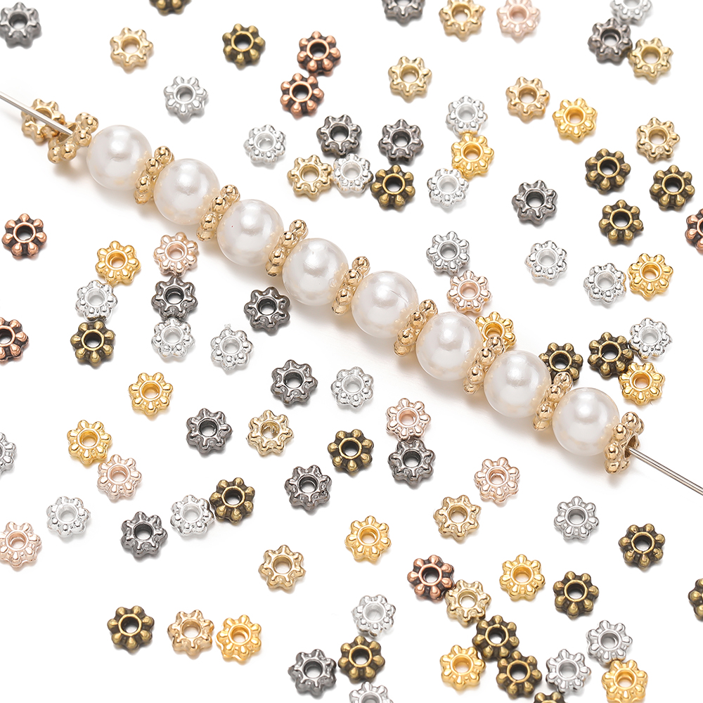 200pcs/lot 4/6mm Daisy Snowfla - Embellishment Crafts のレビューと価格