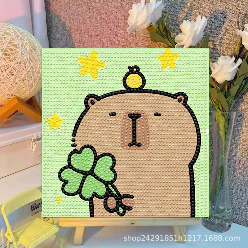 Cartoon Capibala Crystal Diamo - Embroidery Embellishments のレビューと価格