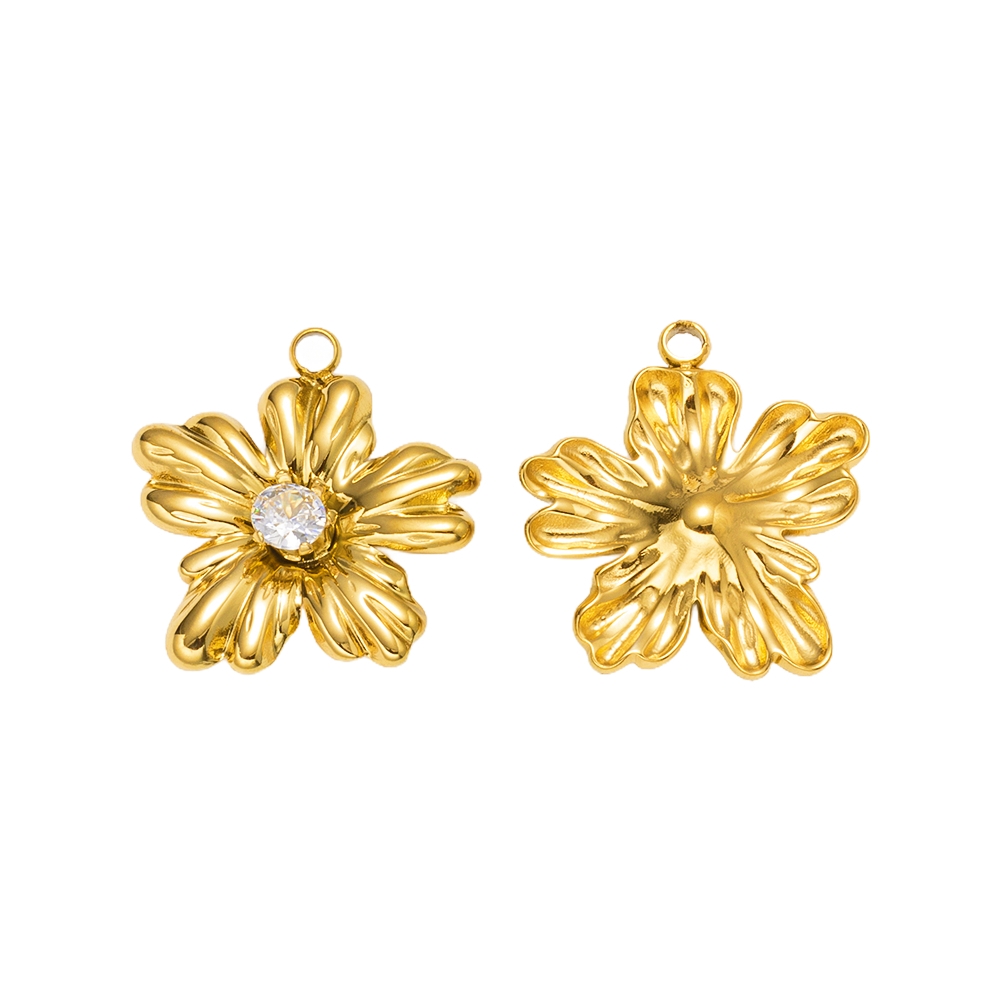 5pcs Gold Stainless Steel Flow - Embellishment Crafts のレビューと価格