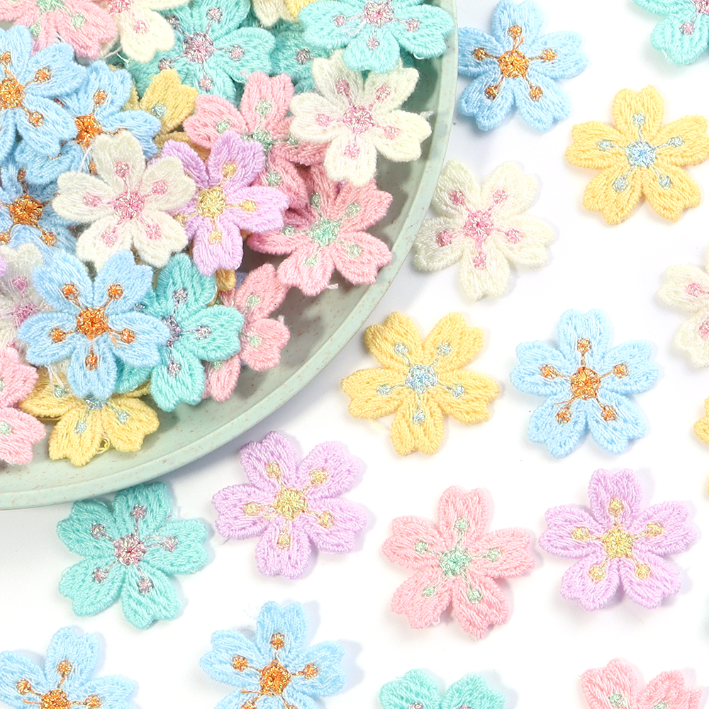20pcs/lot Colorful 2.4cm Embro - Embroidery Embellishments のレビューと価格