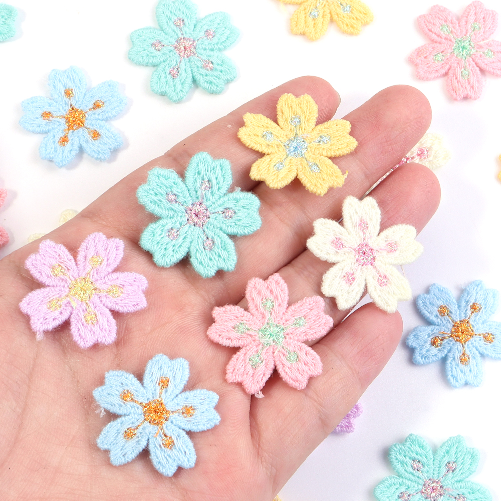 20pcs/lot Colorful 2.4cm Embro - Embroidery Embellishments のレビューと価格
