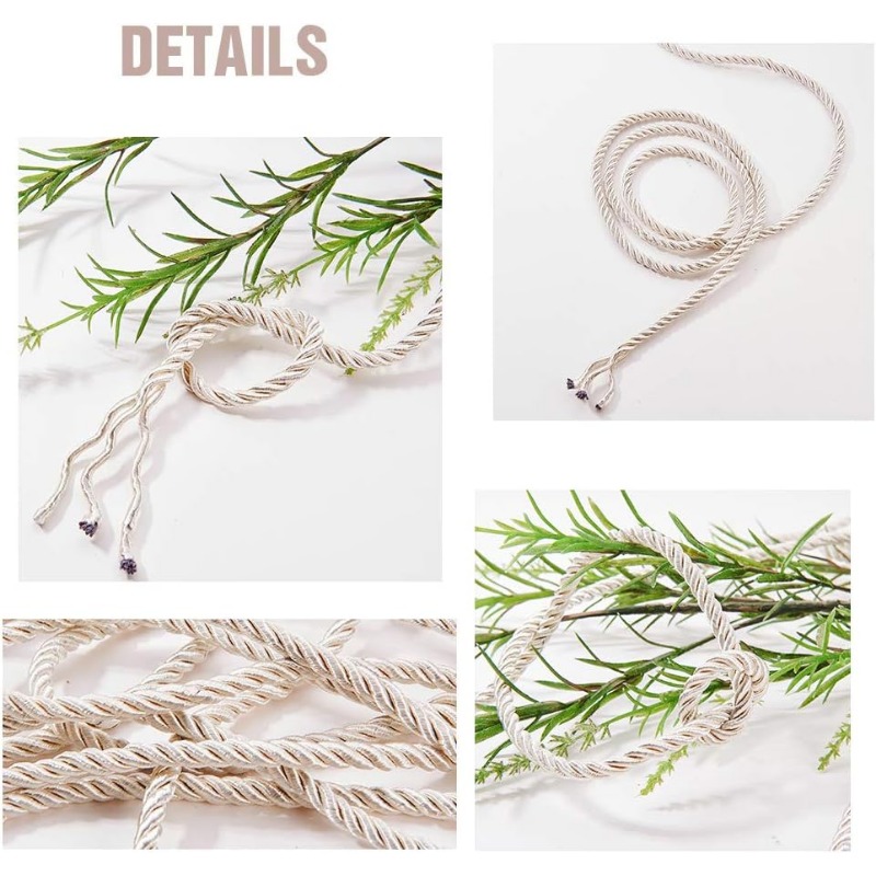 About 50 Feet Craft Nylon Rope - Cord Trim Twisted のレビューと価格