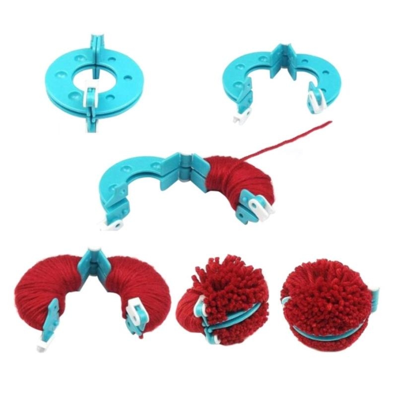 L43A 4Pcs DIY Wool Yarn Knitti - Pom Pom Maker Tool のレビューと価格
