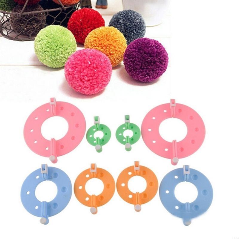 L43A 4Pcs DIY Wool Yarn Knitti - Pom Pom Maker Tool のレビューと価格
