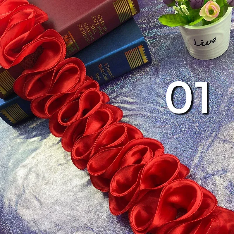 5Yards Pleated Ruffled Trim Sh - Fringe Ribbon Sewing のレビューと価格