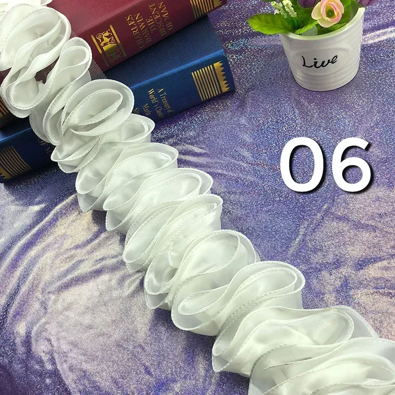 5Yards Pleated Ruffled Trim Sh - Fringe Ribbon Sewing のレビューと価格